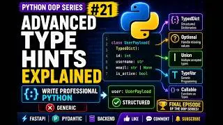 Advanced Type Hints in Python | Python OOP Series #21