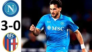 Наполи разгромил Болонью! Кварацхелия - гол+пас! Обзор матча Голы Napoli Bologna Highlights Goals