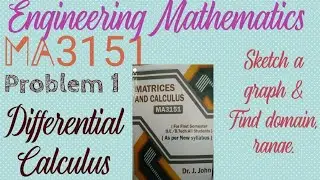 Engineering Maths|Problem 1| Differential Calculus |Eg:1|