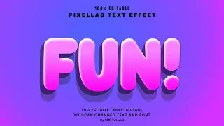 Fun! Text Effect in PixelLab | 100 % Editable PixelLab plp File | Easy to Usage