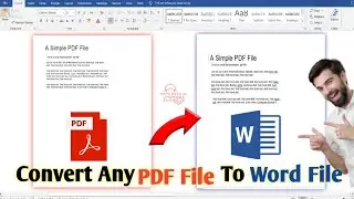 🔥 Free Convert PDF to Word without losing format || pdf to word converter