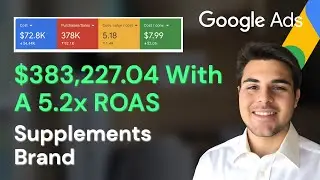 $383k Generated With A 5.2x ROAS For This Supplement Brand (Google Ads Case Study Breakdown)
