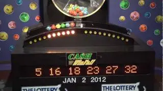 Cash Winfall Game Drawing: Monday, January 2, 2012