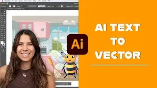 AI Text to Vector in Adobe Illustrator – Create a Story Scene (2025 Update)