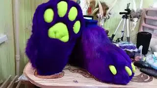 Демонстрация фиолетовых индоров. Timelapse purple indoors