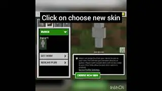 How to change your skin in minecraft pe