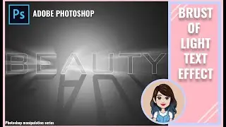 Burst Out LIGHT Text Effect | Adobe Photoshop Manipulation Tutorials | Simple Photoshop Edit