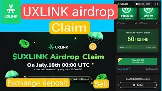 UXLINK AIRDROP || UXLINK TOKENS CLAIM || uxlink airdrop claim || uxlink sell
