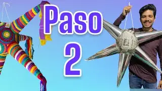 Como hacer Piñata de estrella Navideña | segunda parte, armado de estructura