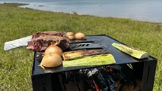 We had pirarucu fish and lunch at the riverbank.