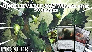 UNBELIEVABLE 80% Winrate after 50 Games | Mono Green Devotion | Pioneer | MTGO