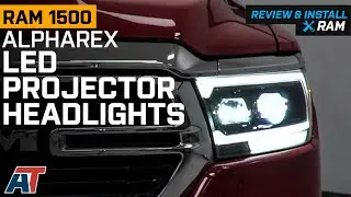 2019-2023 RAM 1500 AlphaRex LED Projector Headlights Review & Install