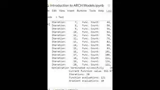 Introduction to ARCH Models. Python code. 