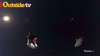 First-Ever Wingsuit Formation Through Full Solar Eclipse