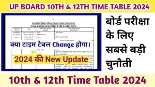 up board time table 2024 | up board 10th & 12th time table 2024 | date sheet
