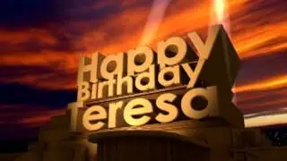 Happy Birthday Teresa