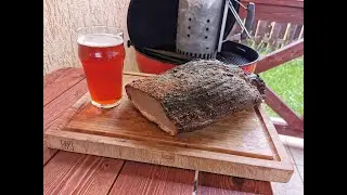 7 кг Техасский брискет на угольной коптильне WEBER
