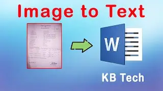 Convert Image to Word Document Online Free // KB Tech