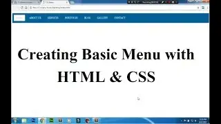 CSS Tutorial - Simple Horizontal Menu - A Complete Guide