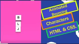 Bouncing Text Animation in CSS | Jumping Charaters Using CSS | 