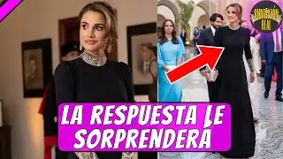 Por qué la reina Rania acudió a la boda de su hijo vestida de 