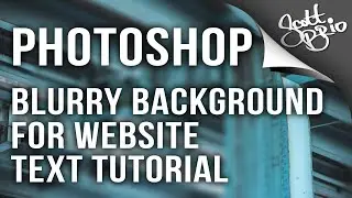 Photoshop CC Tutorial - Selectively Blur Background for Website Text