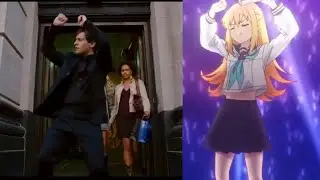 Koshitan is dancing like Peter Parker