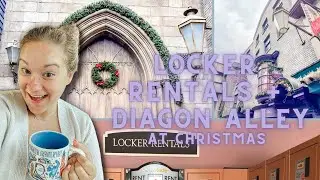 UNIVERSAL STUDIOS ORLANDO LOCKER RENTALS | DIAGON ALLEY CHRISTMAS | #wizardingworldofharrypotter