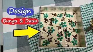 CHAPTER 1 : Tutorial how to draw Flower and Leaves on Marble Cake #cakedecorating