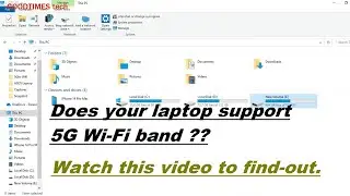 How to know whether your laptop supports 5Ghz Wi-Fi network