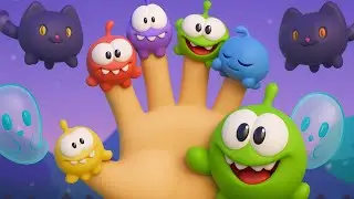 Learn English with Om Nom - Let's Hide and Seek with Finger Family Song