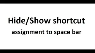 How to assign space for hide show if already space is assigned to some other tool