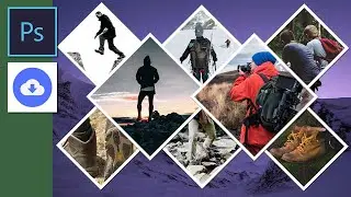 How To Make a Multi Diamond Collage Template in Photoshop