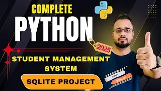 Student Management System using Python & SQLite Database | Full CRUD App