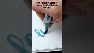 Have you done this yet today?? HINT: 😅😂🤣  #shorts #justforfun #guesstheword #calligraphy #lettering