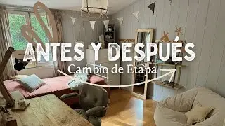✨TRANSFORMACIÓN✨ De DORMITORIO Infantil a Juvenil + DIY Pared WOW con Masilla Creativa 🎨