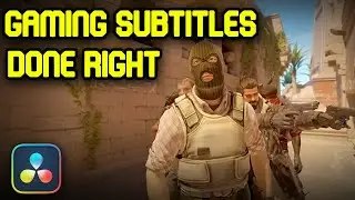 How To Do Gaming Subtitles Like Fitz, Swagger Souls, Etc Davinci Resolve 2024
