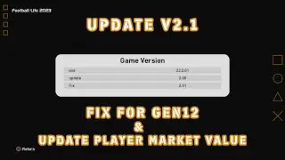 SP Football Life 2023 Update Version 2.1 | Fix for 12th Gen and Database Updates Fixes