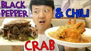 CHILI CRAB vs. PEPPER CRAB! Best LOCAL SEAFOOD in Singapore | 100 Foods to Eat Before You Die #65