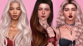 SUPER PACK FEMALE 3 SIMS VAMPIRES + Hair, Clothing & Accessories - The Sims 4