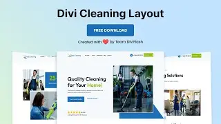 Divi Cleaning Layout by DiviFlash [FREE DOWNLOAD]