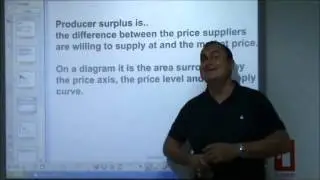 AS-Level Economics Video 8 - Consumer and Producer Surplus