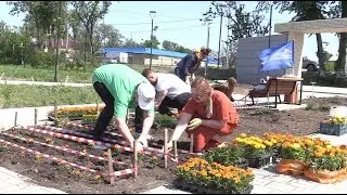 Аллея предпринимателей в Комсомольском парке