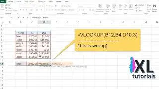 Vlookup Returning Wrong Value