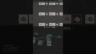 Анимация с помощью geometry nodes в Blender. #blender #geometrynodes #motiongraphics #shorts