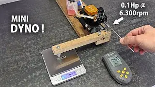 Simplest DYNO for RC Engines! - Prony Brake Dynamometer!