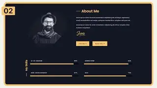 #2 How to Create About Us Page using HTML and Css | About Us Html Css | Crown Coder