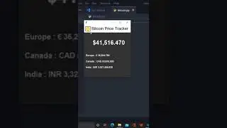 BITCOIN price tracker using PYTHON 