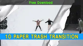 FREE Make Amazing TEN PAPER TRASH TRANSITIONS In Just A Minute | Adobe Premiere Pro