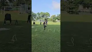 Mini Hurdle Drill 01 | High knee 🇱🇰 #srilanka #training #trackandfield #sprinting #running #shorts